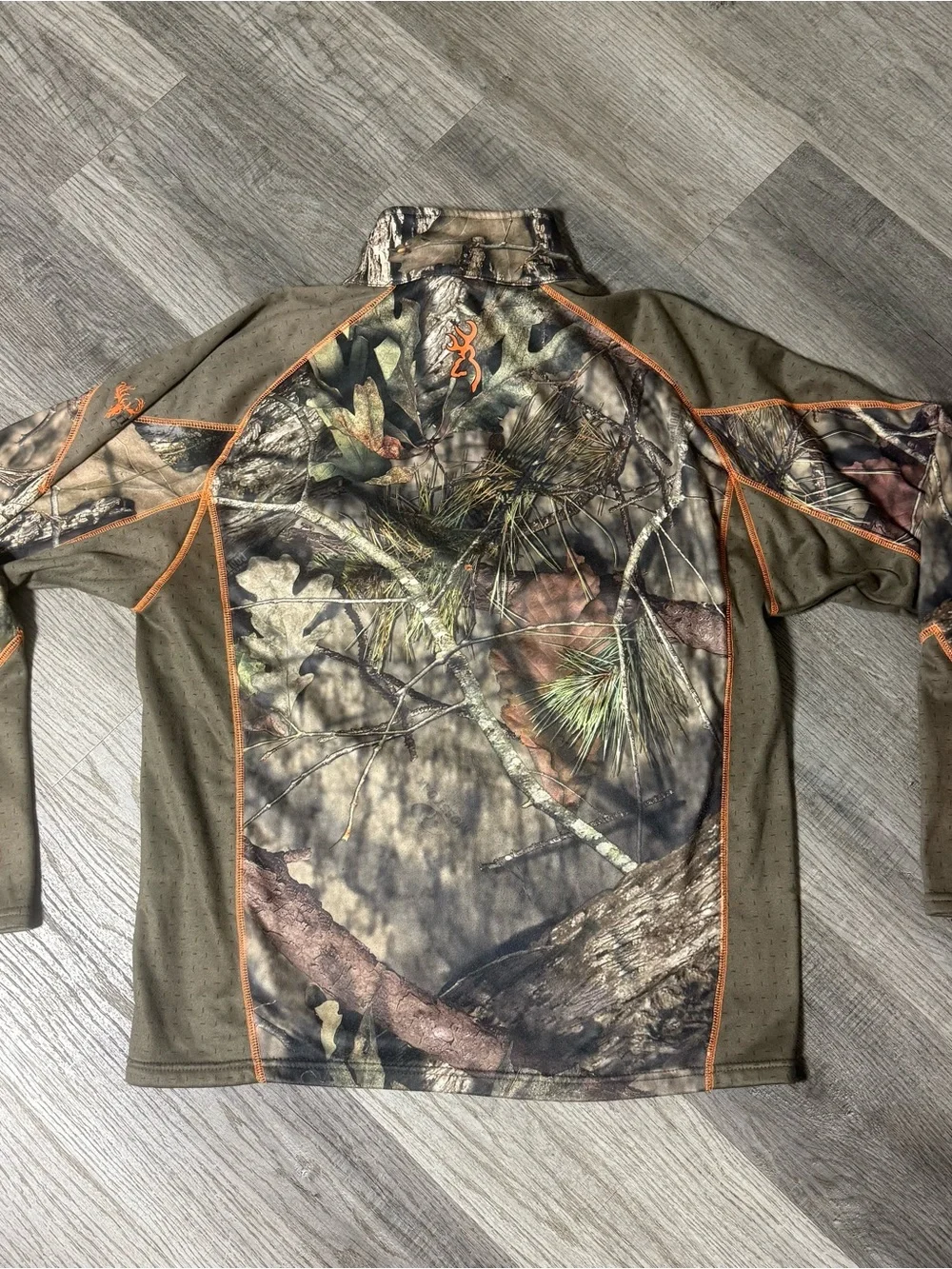 Browning Men’s Camo Hunting 1/4 Zip Pullover Realtree